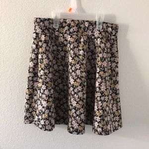 Floral A-line skirt